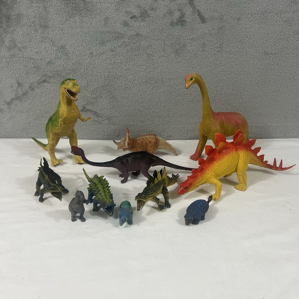 Vintage Imperial Dinosaurs 1985 Lot Of 7 Plus Extra Vintage Minis